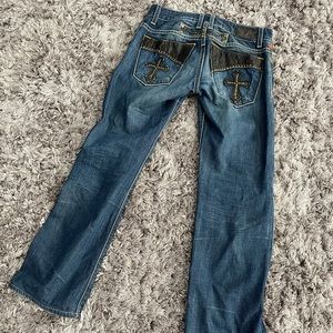 Designer Men’s Blue jeans straight cut size 29